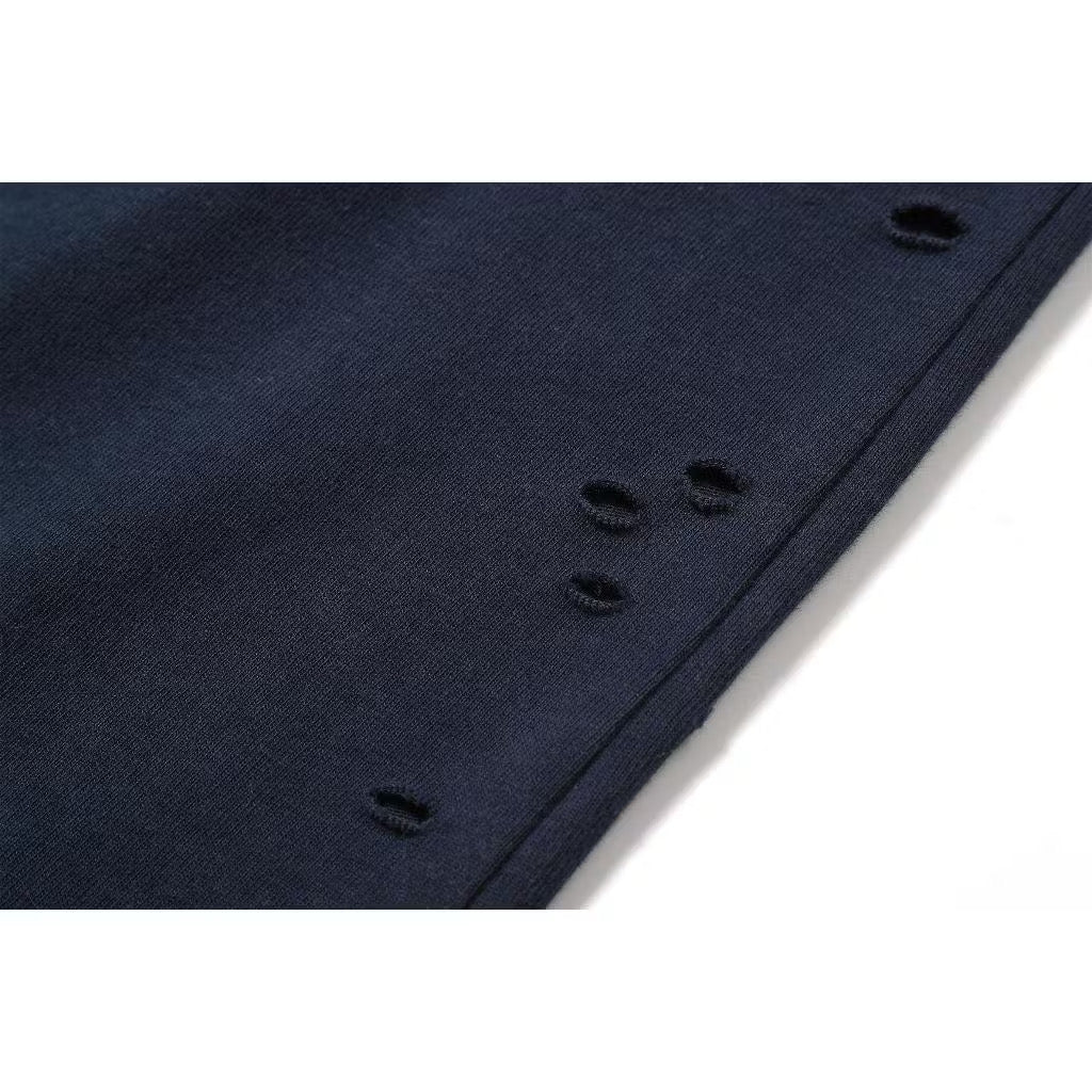 [New] Acne Studios layered logo-print distressed Longsleeve Tee