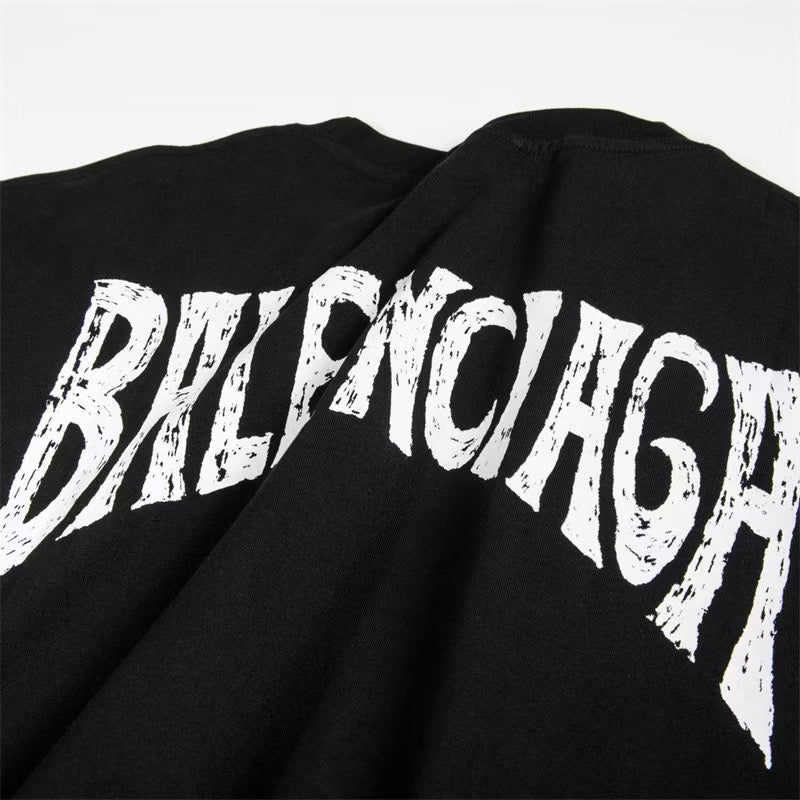 [New] Balenciaga Tropical Back Logo Tee