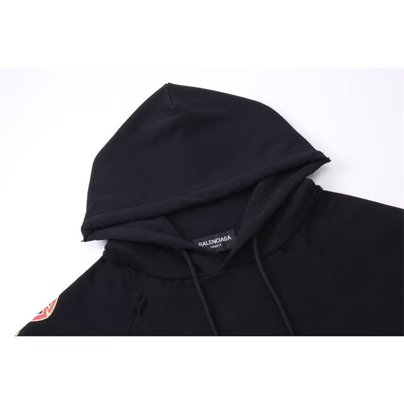 [New] Balenciaga Distressed Hoodie