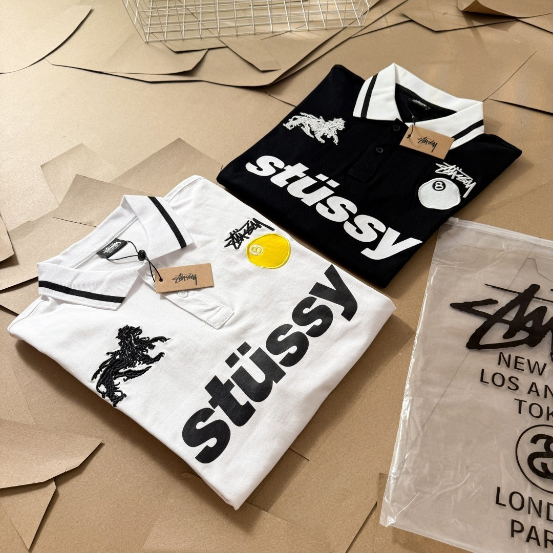 [New] Stussy Football Polo Longsleeve