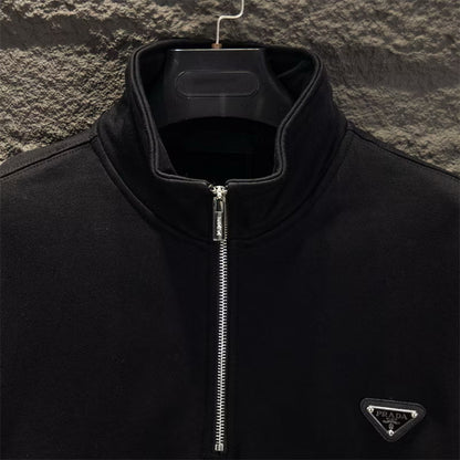 [New] Prada Quarter Zip Sweatshirt