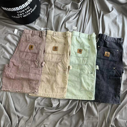 [New] Carhartt Washed Carpenter Shorts