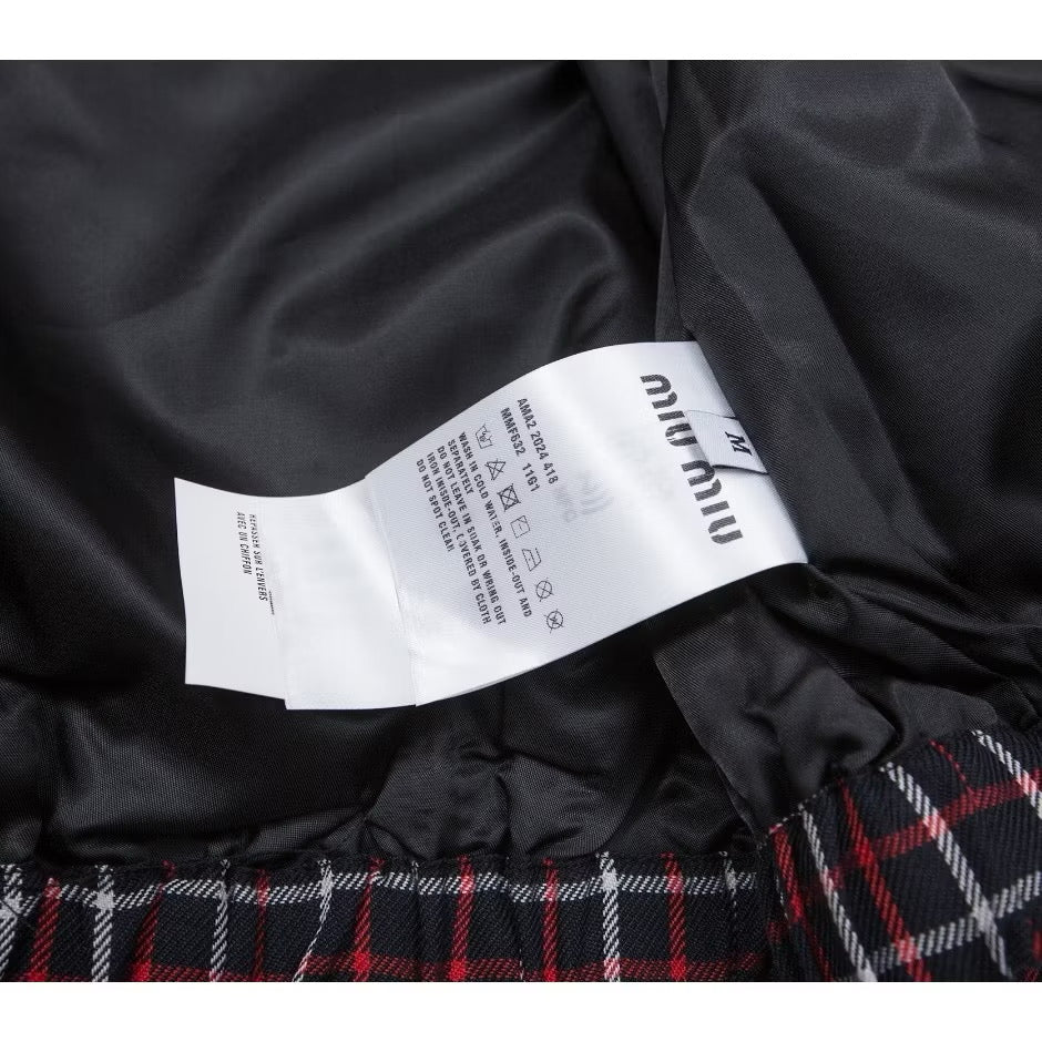 [New] MiuMiu Plaid Jacket