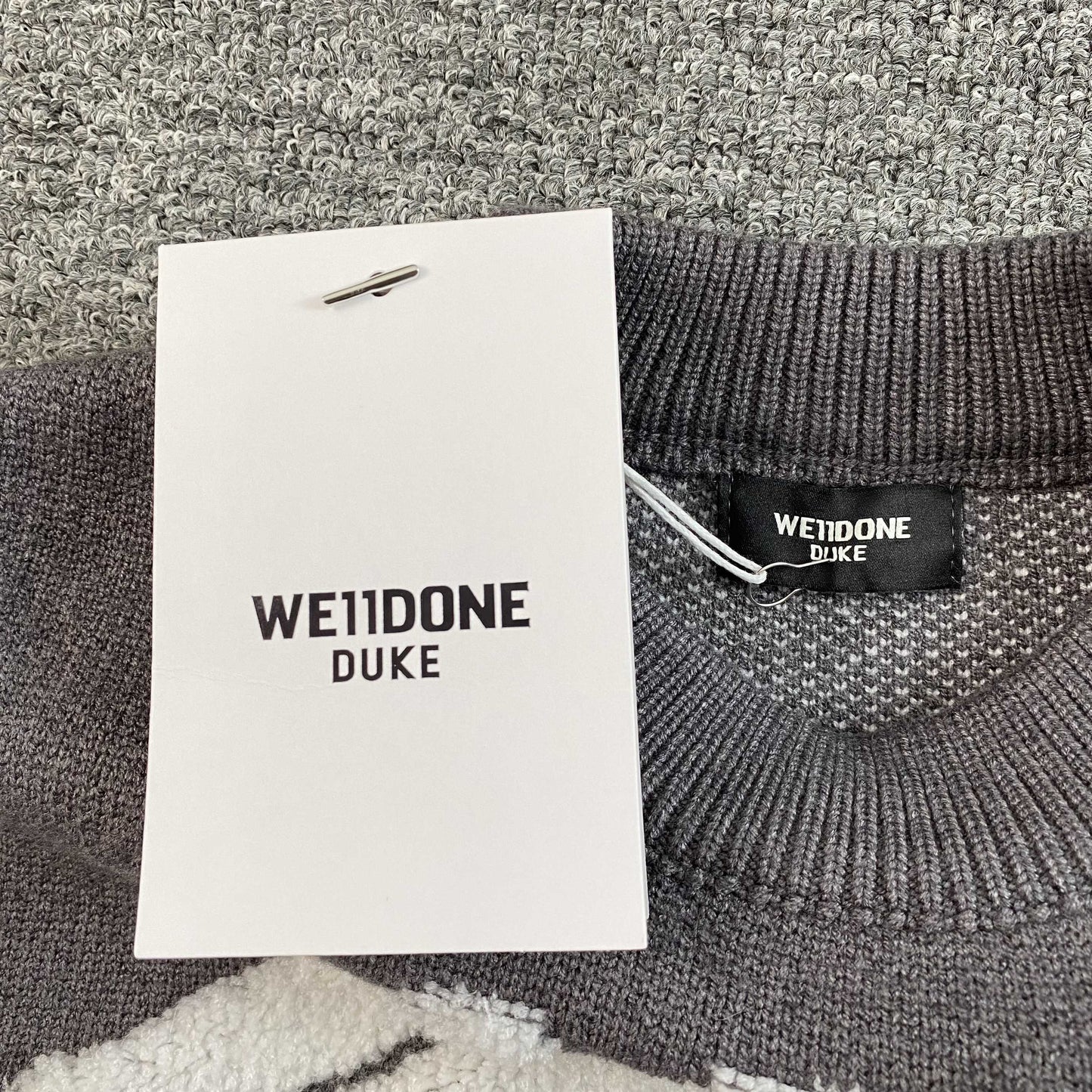 [New] Welldone Logo Knit Sweater