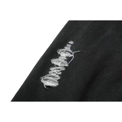 [New] Acne Studios Melange logo-print distressed Sweater