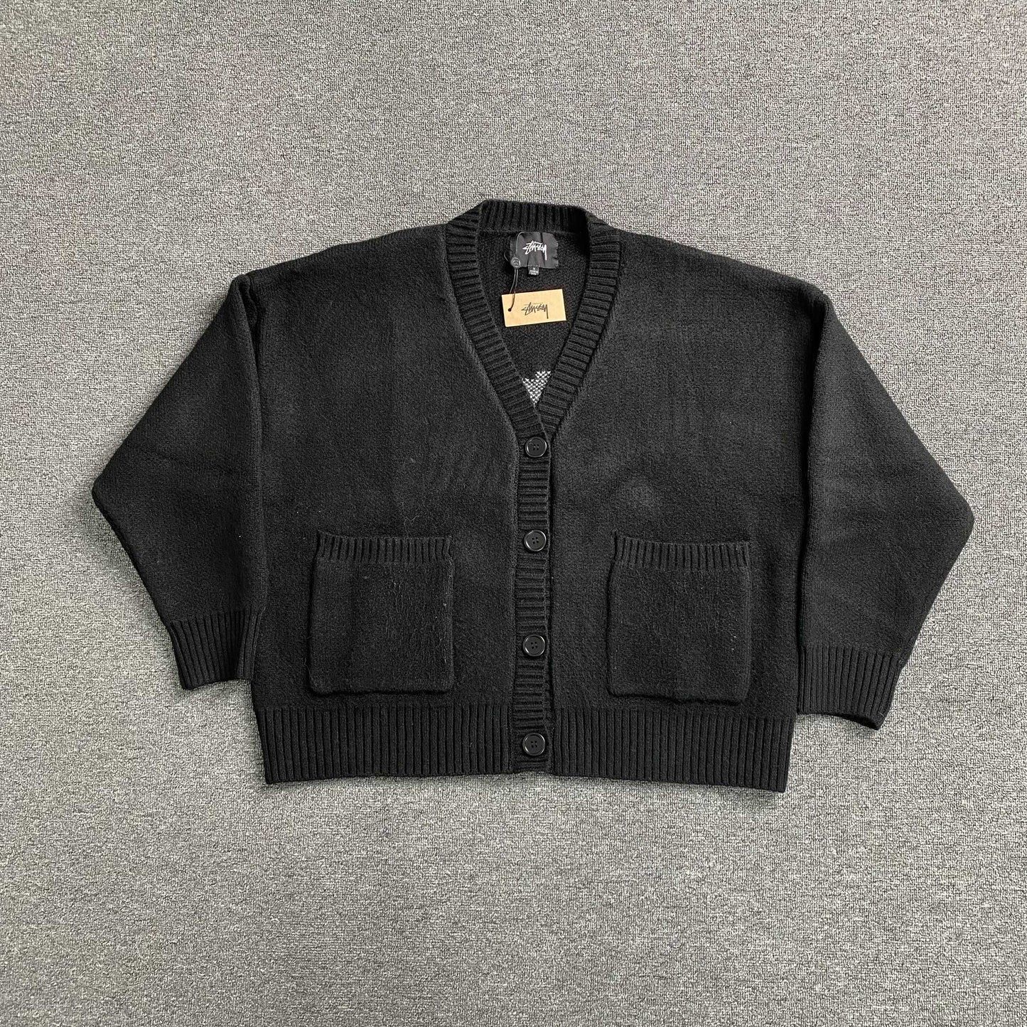 [New] Stussy Cardigan Knit Sweater
