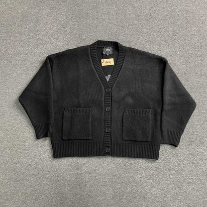 [New] Stussy Cardigan Knit Sweater
