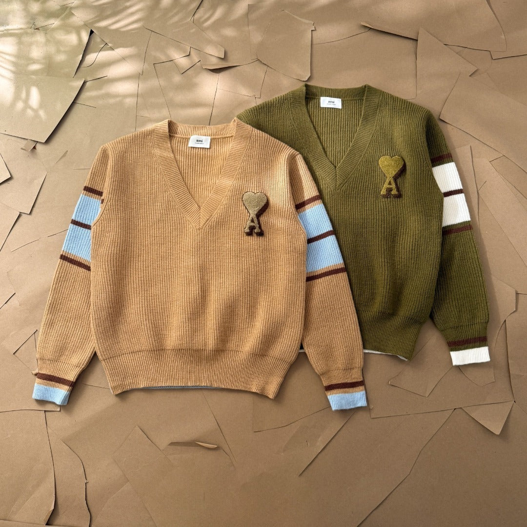 [New] Ami Wool College Sweater