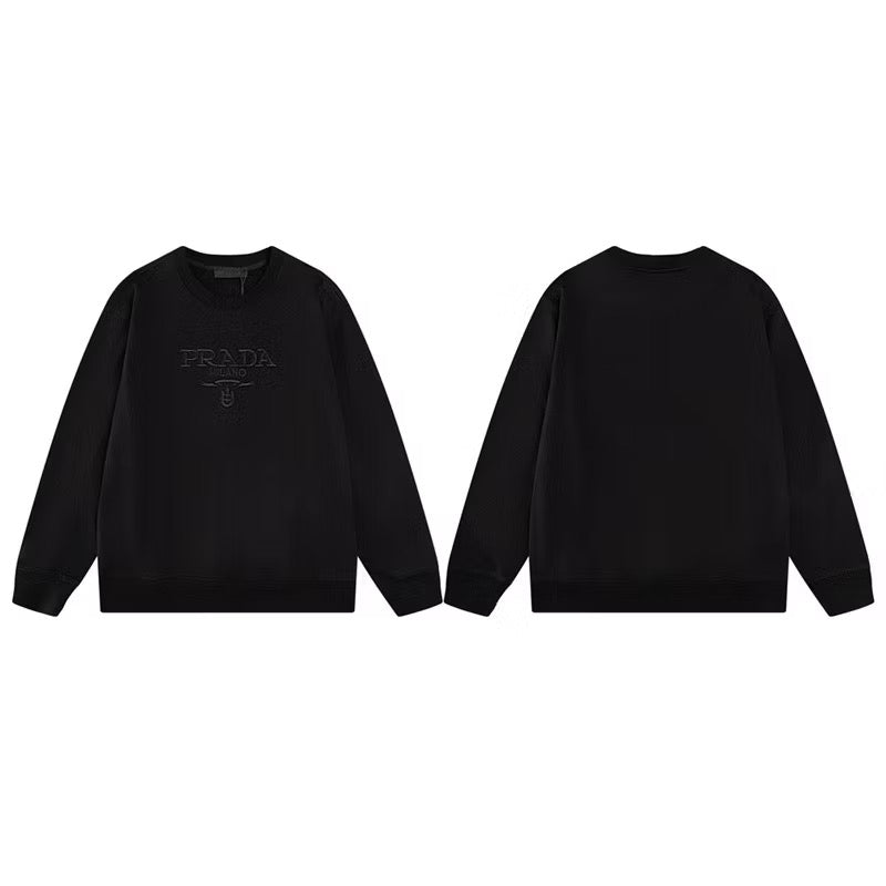 [New] Prada Embroidered Logo Sweatshirt