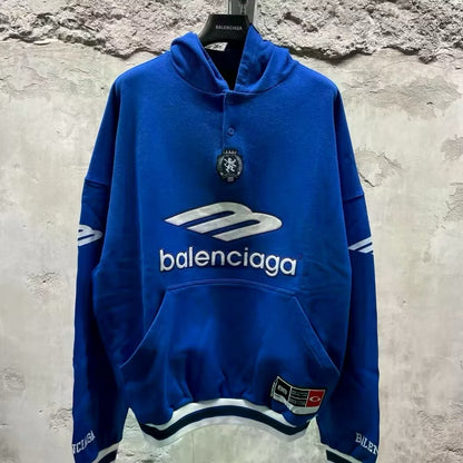 [New] Balenciaga Football Polo Jersey Hoodie