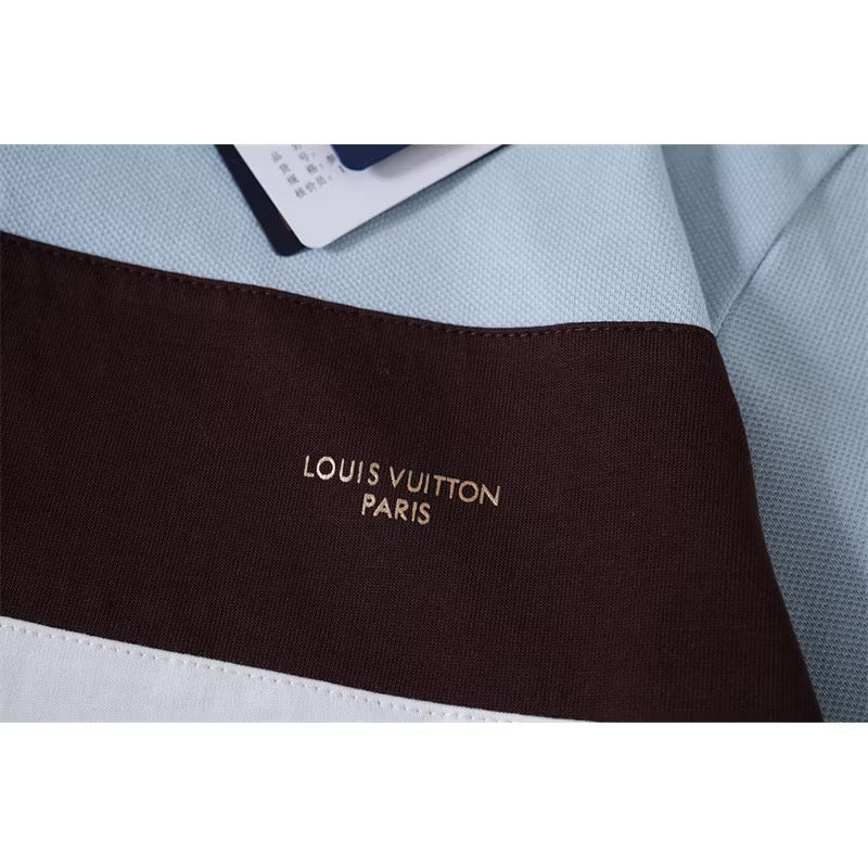 [New] Louis V Colorblock Polo Shirt