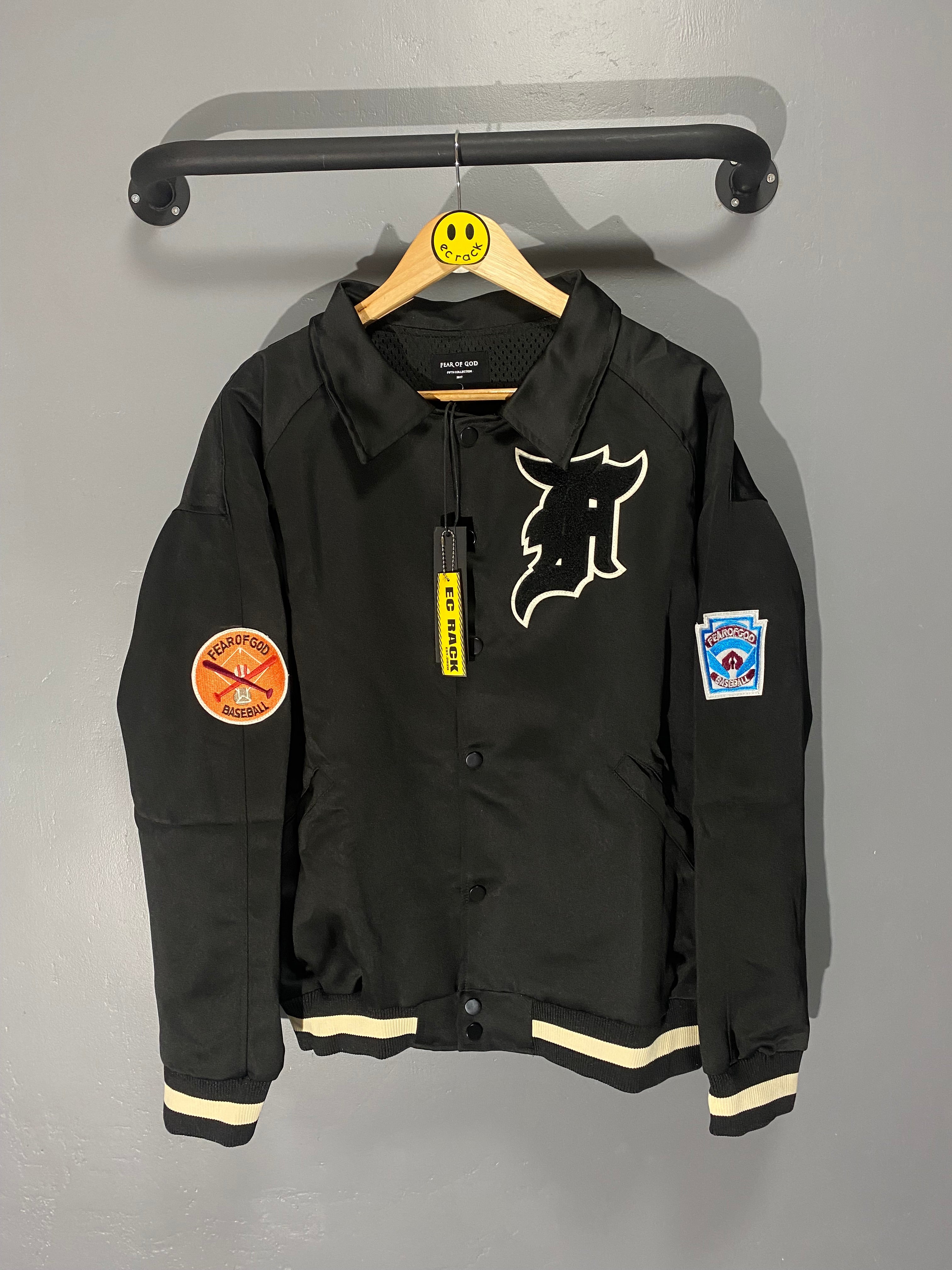 Fear of clearance god baseball jacket