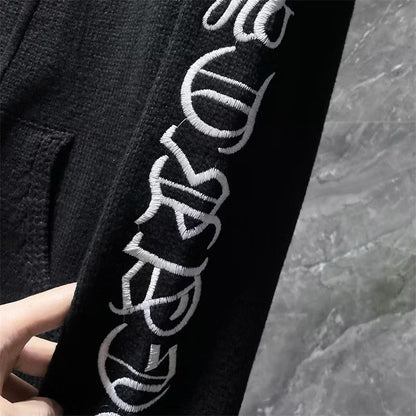[New] Chrome Hearts Side Logo Knitted Hoodie
