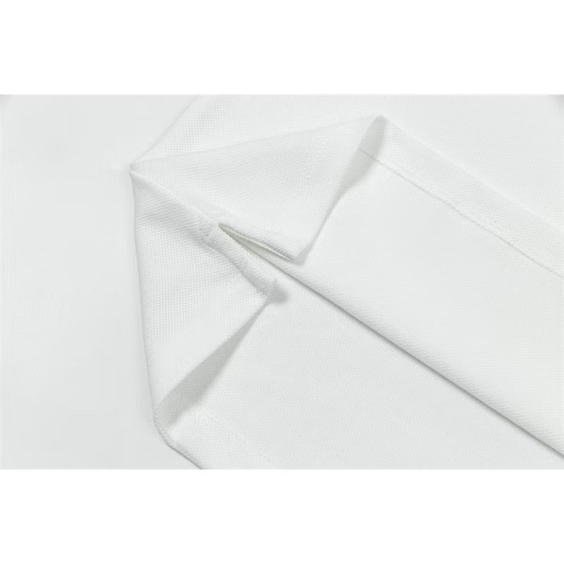 [New] Prada Pique Half Zip Polo Shirt (White)