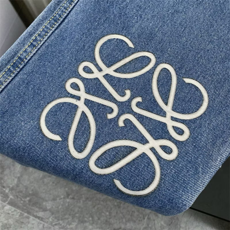 [New] Loewe Knee Logo Denim Jeans