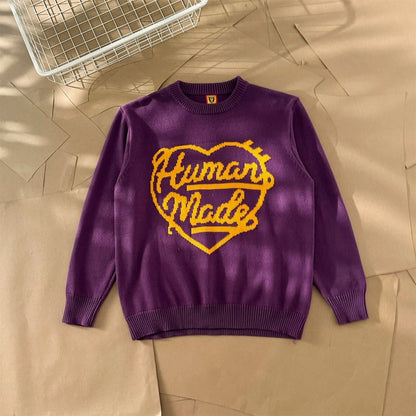 [New] Human Made Heart Logo Knitted Sweater