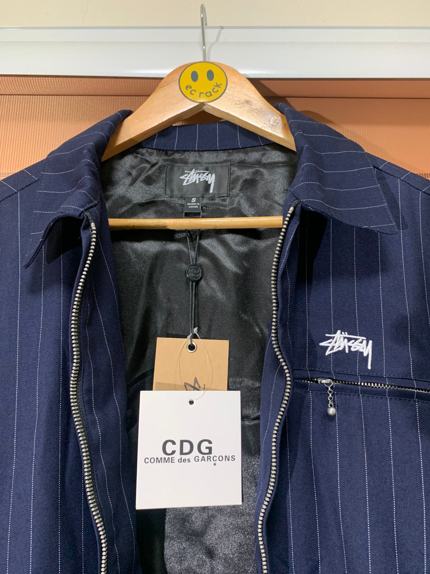 Stuss/y X CDG Pinstripe Jacket