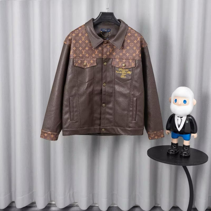 [New] Louis Vuitton Monogram Leather Jacket