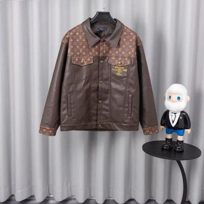 [New] Louis Vuitton Monogram Leather Jacket