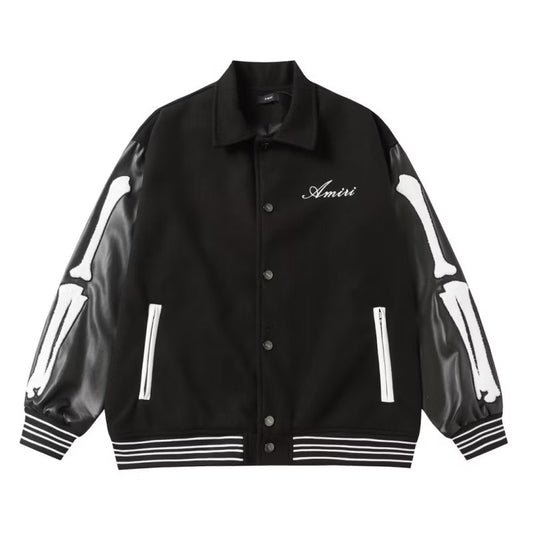 [New] Amiri Varsity Jacket (Black)