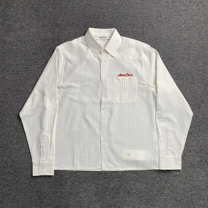 [New] About Blank Pinstripe Cropped Longsleeve