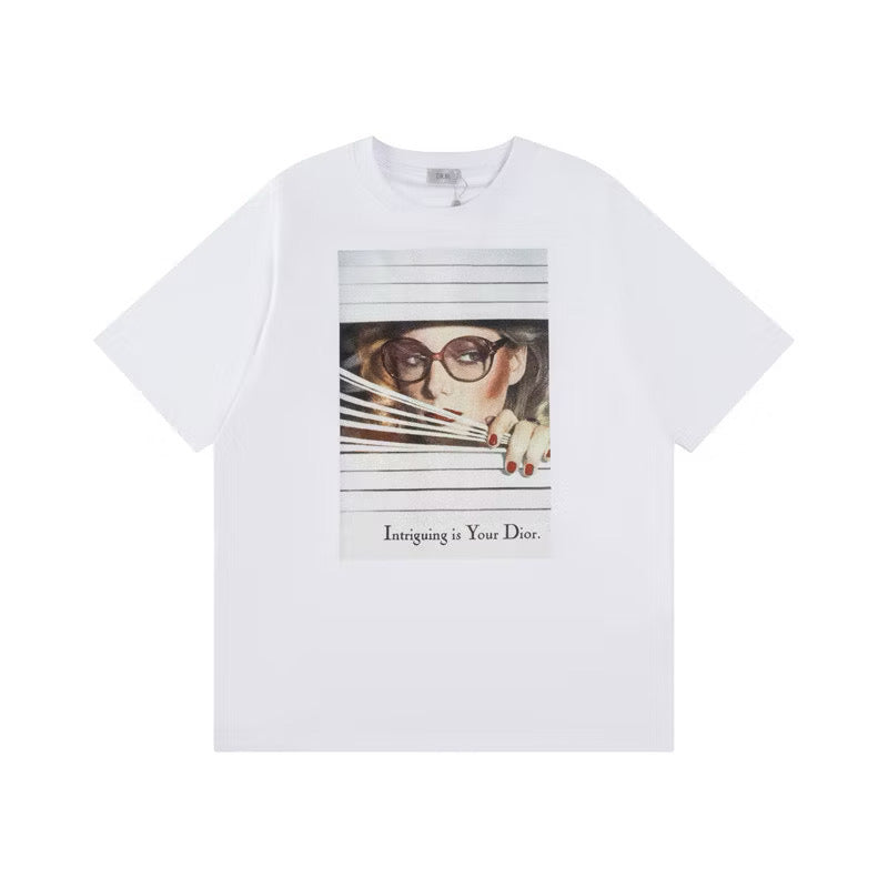 [New] Dior Graphic ‘Intriguing’ Tee (White)