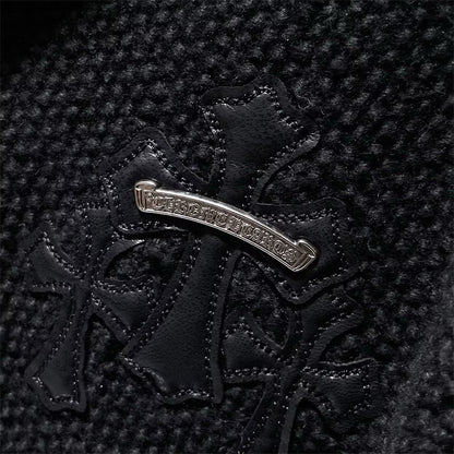 [New] Chrome Hearts Knitted Cross Cardigan
