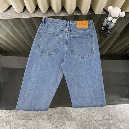 [New] Loewe Knee Logo Denim Jeans
