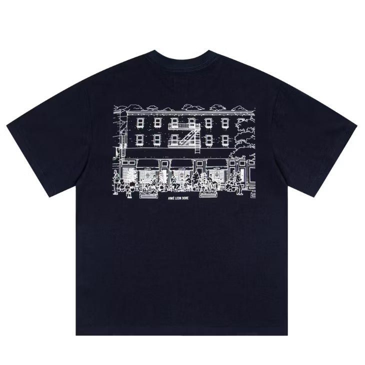 [New] Aime Leon Dore Graphic Mulberry Street Tee