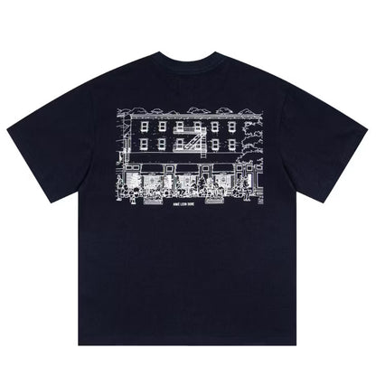 [New] Aime Leon Dore Graphic Mulberry Street Tee