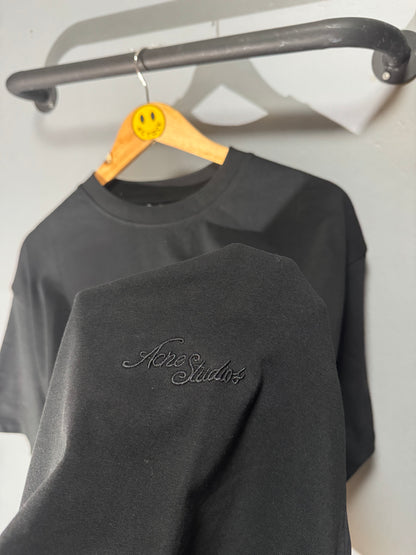 [New] Acne Studios Embroidered Logo Tee