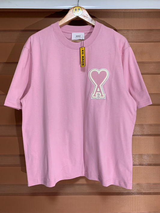 Ami Heart Logo Tee (Pink)