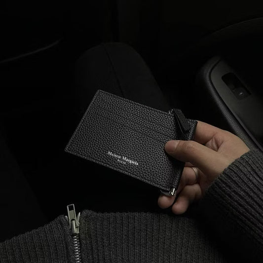 [New] Maison Margiela Paper Clip Card Holder Leather Wallet