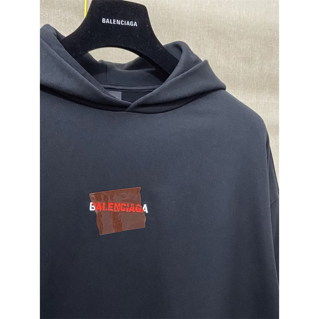 [New] Balenciaga Logo Pullover Hoodie