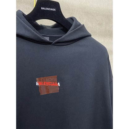 [New] Balenciaga Logo Pullover Hoodie