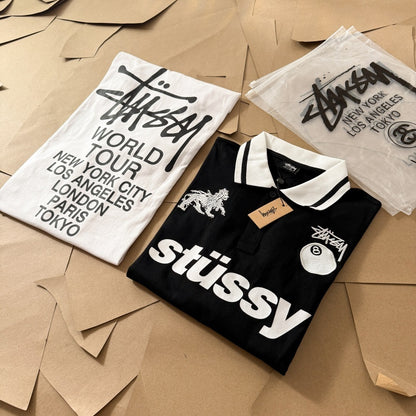 [New] Stussy Football Polo Longsleeve
