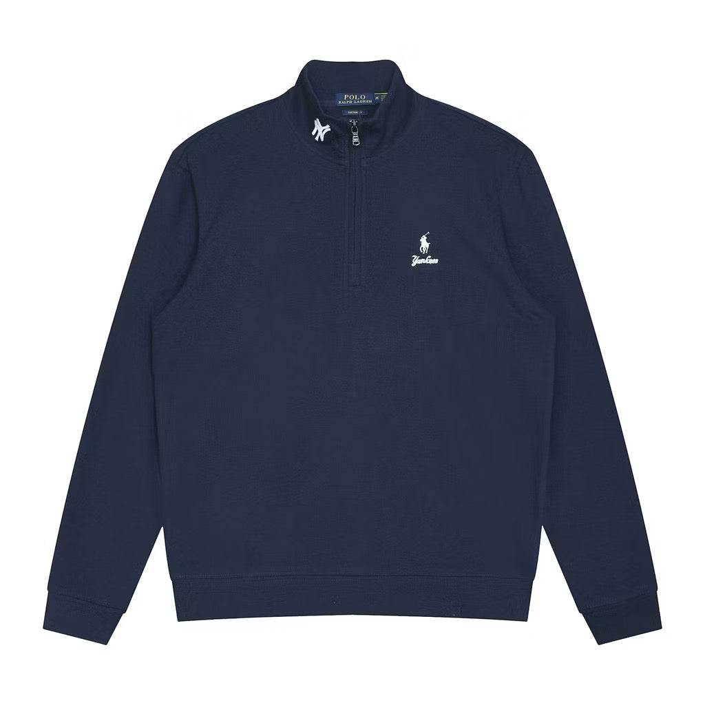 [New] Ralph Lauren x Yankees Quarter Zip Sweater