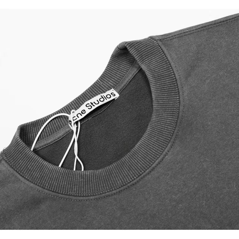 [New] Acne Studios Blurred Logo Acid Gray Sweatshirt
