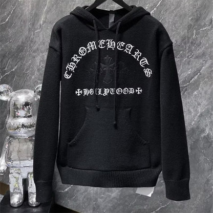 [New] Chrome Hearts 'Hollywood' Knitted Hoodie