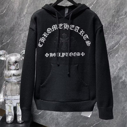 [New] Chrome Hearts 'Hollywood' Knitted Hoodie