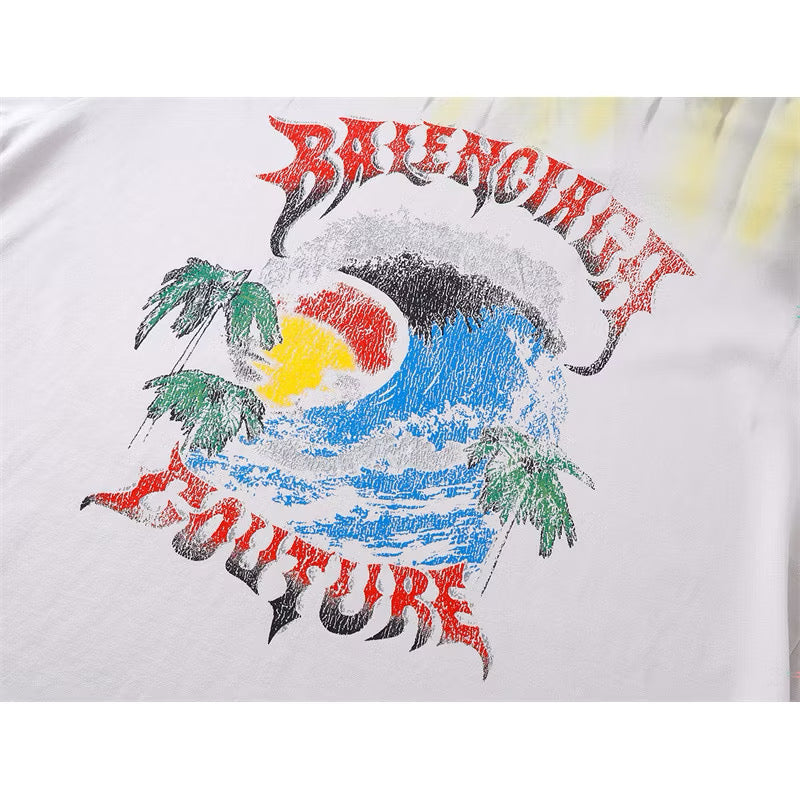 [New] Balenciaga Beach Graphic Tshirt