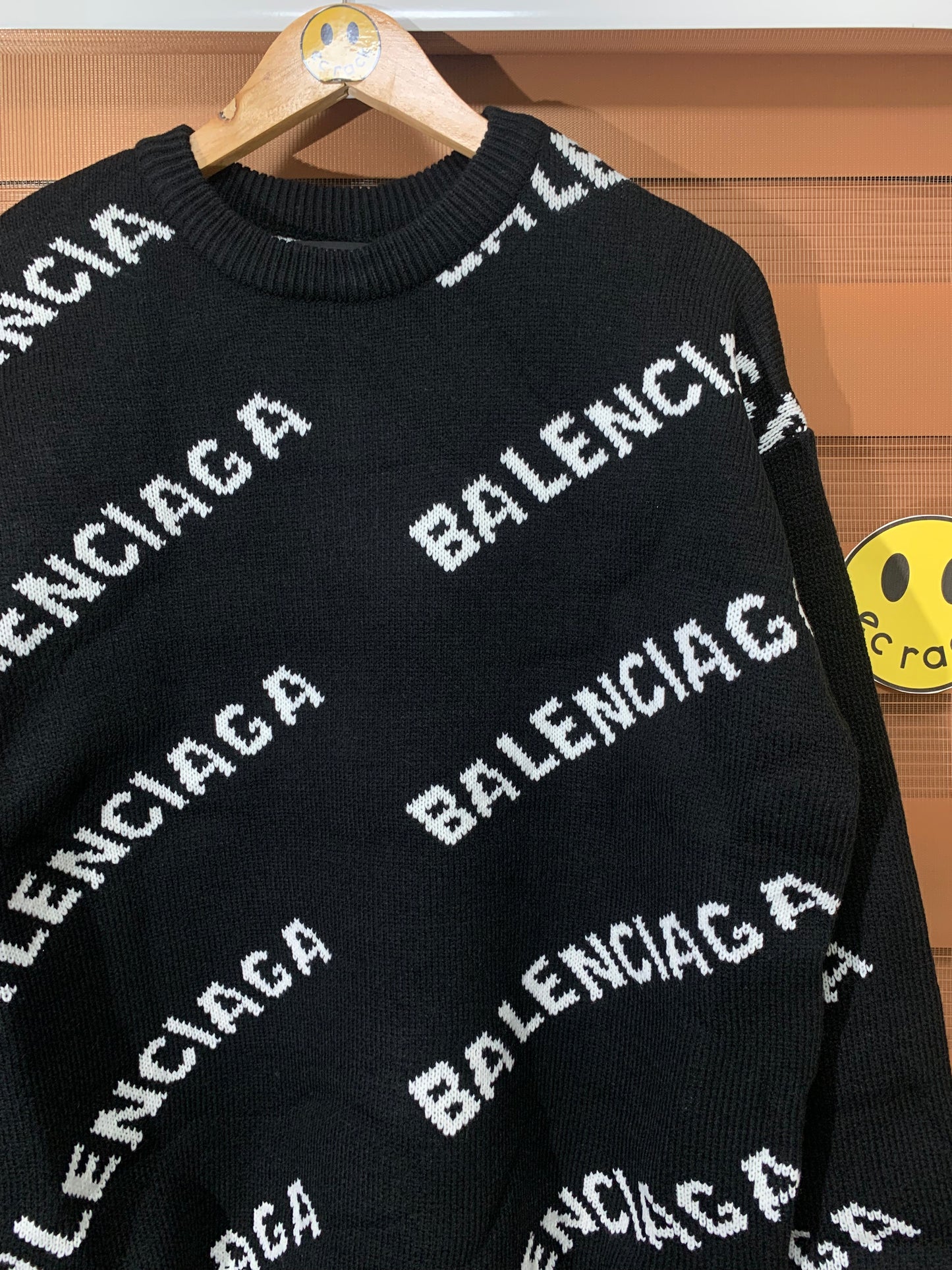 Balenci@ga AOP Knitted Sweatshirt