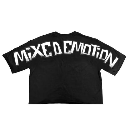 [New] Mixed Emotion Boxy Cropped Tee