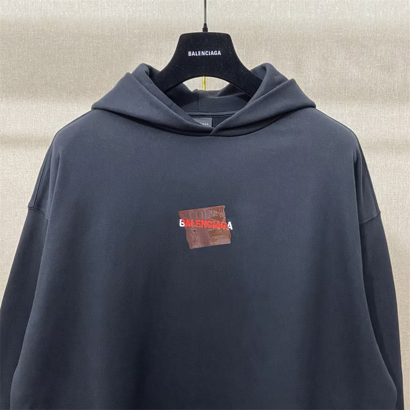 [New] Balenciaga Logo Pullover Hoodie