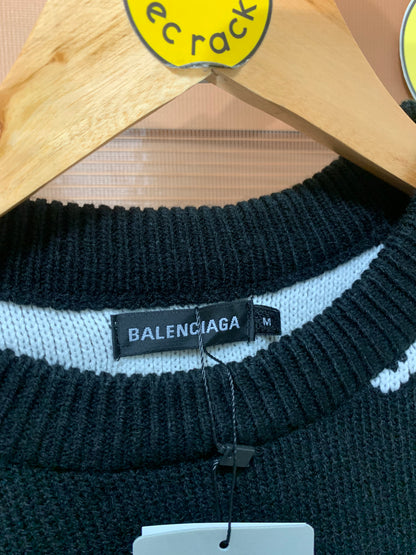 Balenci@ga AOP Knitted Sweatshirt