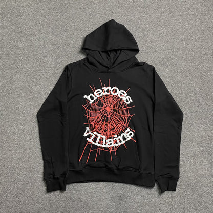 [New] Spider 555 'Heroes Villains' Hoodie