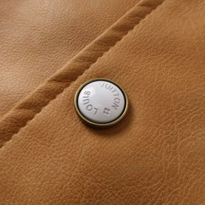 [New] Louis Vuitton Leather Varsity Jacket