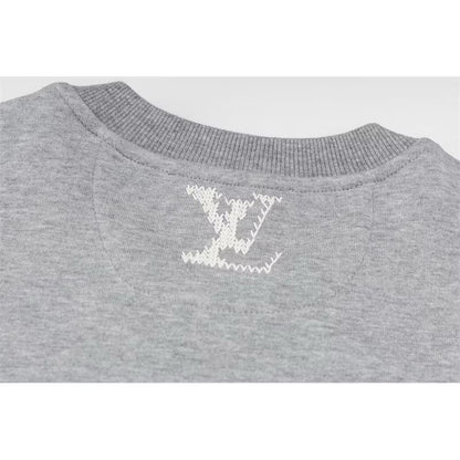 [New] Louis Vuitton Signature Gray Sweatshirt