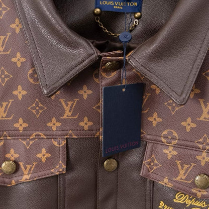 [New] Louis Vuitton Monogram Leather Jacket