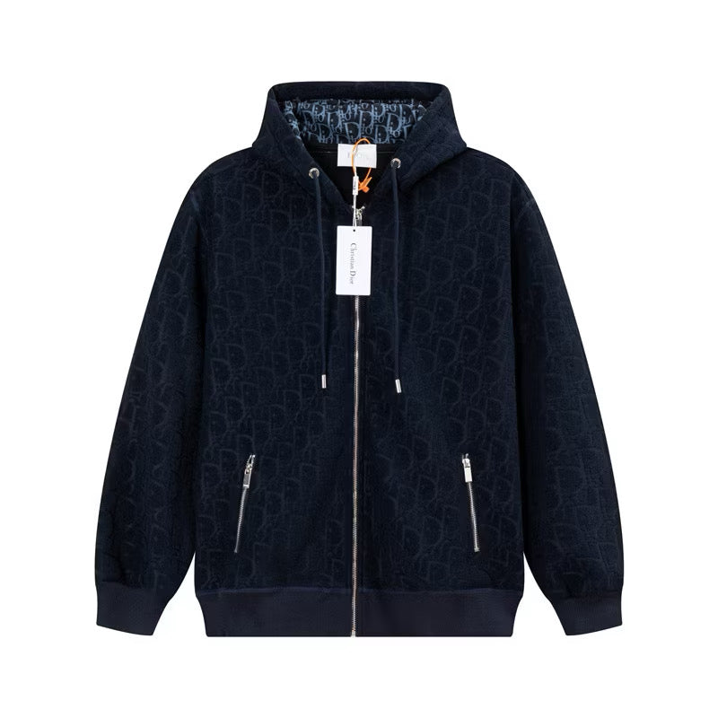 [New] Dior Oblique Zip Up Hoodie